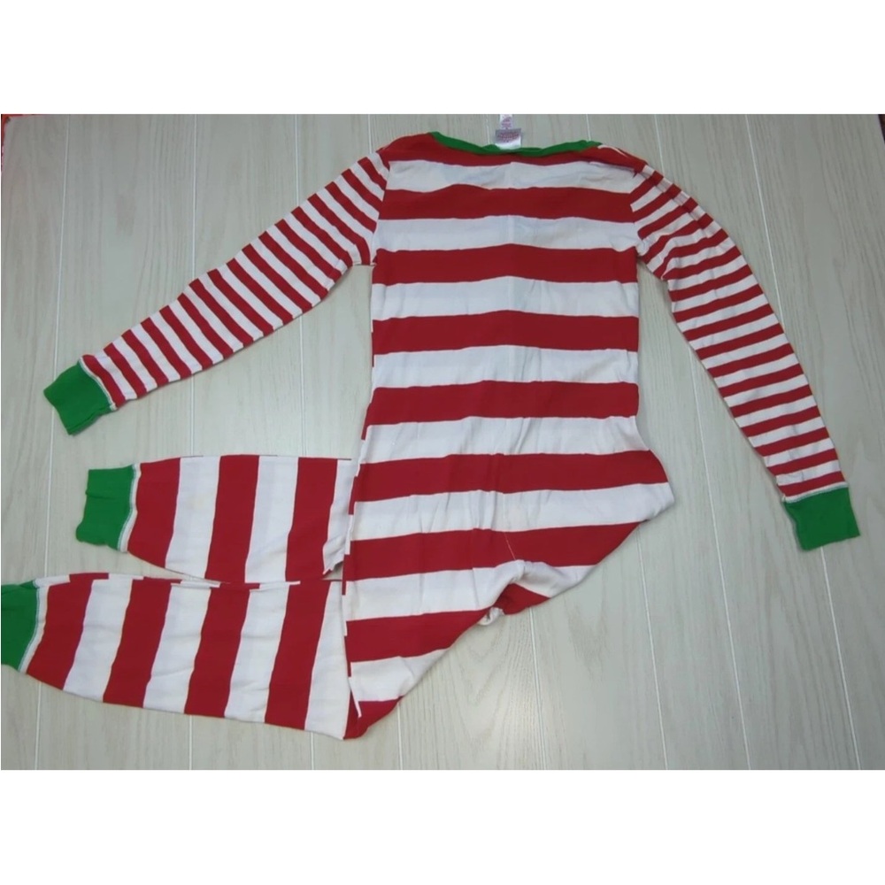 WONDERSHOP ONESIES Red White Green Holiday Stripe Union Suit PJ NEW PLUS SZ 1x3x - Picture 15 of 16